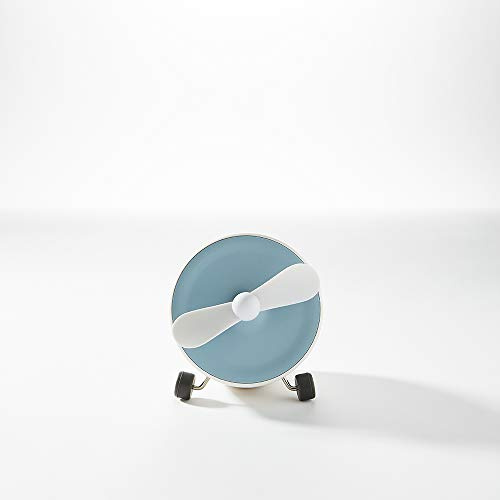 Pallo, Pout Ears 1 – Altoparlante connesso Bluetooth e portatile con mini ventilatore ricaricabile 4,5 ore di autonomia, compatibile con tablet smartphone e PC, colore: blu