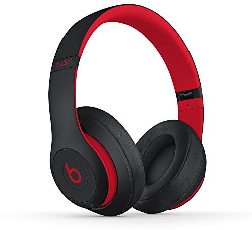 Beats Studio3 Over-Ear Bluetooth Kopfhörer mit Noise-Cancelling – Apple W1 Chip, Bluetooth der Klasse 1, aktives Noise-Cancelling, 22 Stunden Wiedergabe – Klassisch Rot-Schwarz
