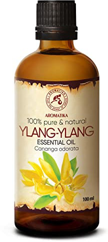 Ylang Ylang Ätherisches Öl 100ml - Cananga Odorata - Haut & Haare - Reines Ylang Ylangöl - Ätherische Öle für Schönheit - Aromatherapie - Duftlampe - Diffuser