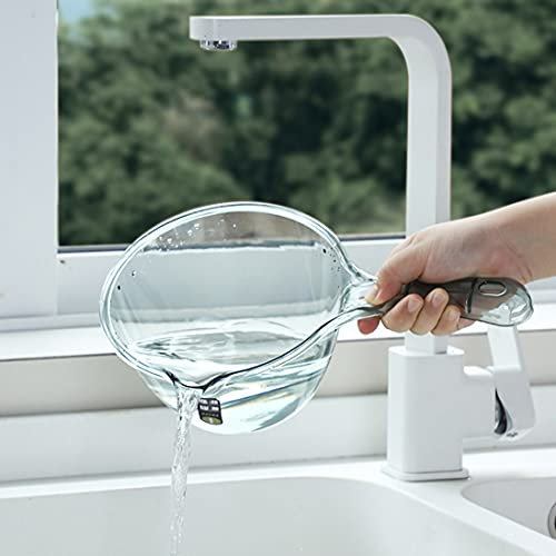 Mestolo d'acqua in plastica, 2 pezzi, mestolo, mestoli, secchio doccia, paletta per bagnetto, tazza per acqua da bagno, essenziale per la casa (verde)