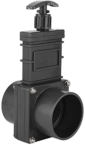 RV-Abwasserventil, 63mm ABS, RV-Wasserabsperrventil, Schwarz, Wohnwagen, LKWs