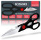 SOL Multi Function Scissors – Heavy-Duty Kitchen Shears for Meat, Poultry, Herbs, Vegetables, and Packaging – Sharp Stainless Steel Blades – Comfortable Grip – Essential Food Prep Tool