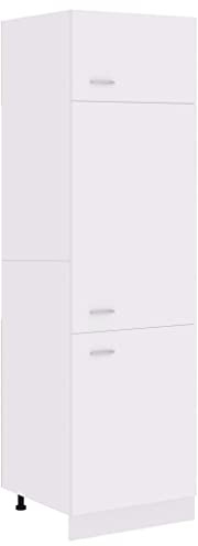 Armadio per Frigo Bianco 60x57x207 cm in Truciolato