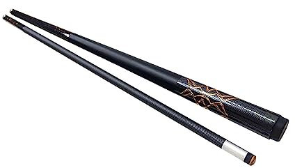 rockible Pool Queue Sticks, Snooker Queue, Neun Ball Pool Queue, 1/2 Geteilte Kohlefaser, 147,3 cm Billard Pool Sticks, Billard Queue Sticks für Erwachsene Bil, Goldmuster
