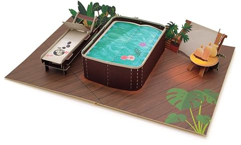 ASVP Shop Spa Break 3D Pop Up Karte - Perfekt für besondere Anlässe, Geburtstage, Grußkarten Papa, handgefertigte Karte, Happy Mother's Day Karte