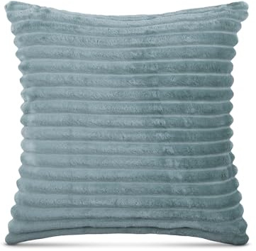 Bestlivings Kissenhülle 50x50cm (Graugrün) Cord Optik - Kuschelig weicher Bezug mit Reißverschluss - Kissen - Öko Tex - ideale Hülle für Sofakissen, Dekokissen