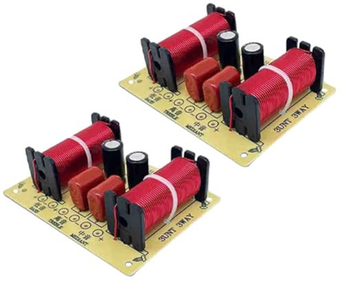 Doxiuyo Modulo Filtro Crossover HiFi da 150 W Divisore di Frequenza per Altoparlanti A 3 Vie per Altoparlanti Domestici DIY Alti