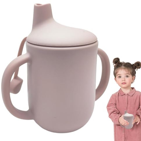 Auslaufsicherer Trinkbecher,Schnabelbecher für Kinder | Übergangstasse Trinkbecher | Auslauffreie Babyflasche, Kleinkindbecher mit Griffen, Wasserbecher 150 ml aus Silikon für Babys und Kinder