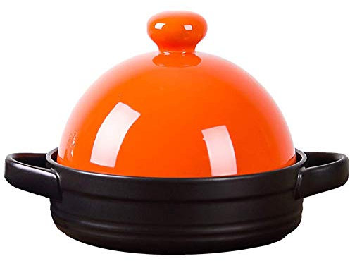 Casserole Dishes with Lids 7.5Inch Tagine Pot, Tajine with Cone-Shaped Lid Ceramics Casserole Dish Ceramic Pots for Cooking and Stew Casserole Slow Cooker Casserole Dishe