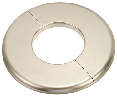 PATIKIL Rohrabdeckung Wand Split Flansch Rohrmanschette 2,01 (51mm), 1 Stück ABS Runde Selbstklebende Rosettenplatte Armaturen-Abdeckungen für Küche Badezimmer Armatur Dekoration, Gold