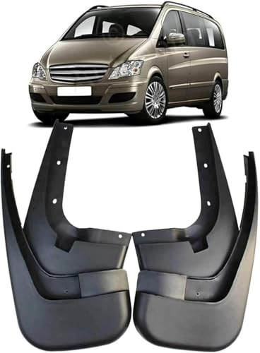 AUHOAZ Voiture Bavettes Garde Boue pour Mercedes Benz Vito Viano W639 2012-2015, Pare-éclaboussures Garde-Boue Avant Arrière Imperméable Protection Accessoire