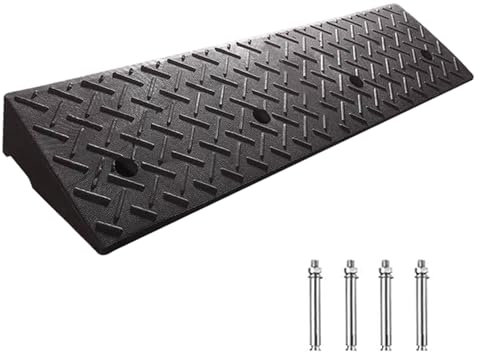 SFNIOKFG 1 Packung Gummi-Bordsteinrampe, Autoschwellenrampe, Türstufenrampe, tragbare Auffahrtsrampen für Garage, Gehweg, Auffahrt, Fahrrad, Motorrad, LKW (Höhe 14 cm)