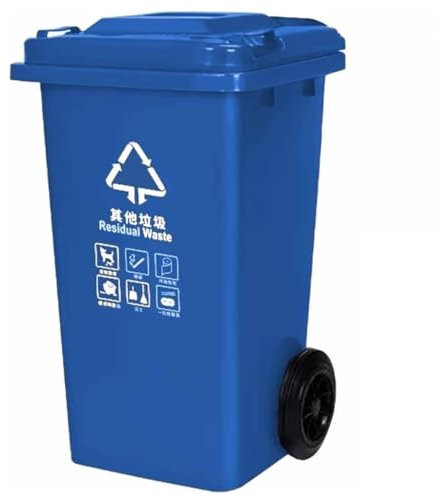 Bote De Basura Grande para Exteriores, Contenedor De Basura para Clasificación Selectiva De Basura, Mantiene Un Ambiente Limpio E Higiénico (Blue 240L)