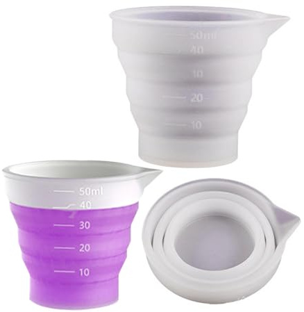 Petit verre doseur | Tasse à mesurer télescopique en silicone