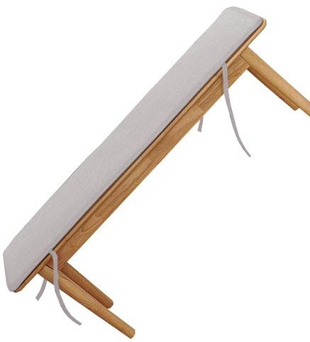 XXIUDEE Cuscini per panca per interni, soggiorno, cucina, portico, 2 o 3 posti, cuscini per mobili, davanzale, terrazza, antiscivolo, per panca da caffè (180 x 40 x 1,5 cm, grigio)