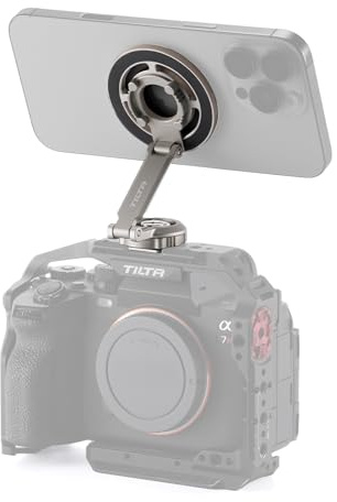 Tilta Magnetisches Gelenk-Montageset – Titangrau | Smartphone- und Powerbank-Halterung mit Kaltschuh, 1/4-Zoll-20 | Multi-Achsenarm für Kamerarigs, kabellose Überwachung, Vlogging