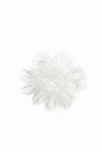 INNA-Glas Tropfenfänger Claudina aus Feintüll, weiß, 9cm, Ø3,1cm - Kerzentropfschutz