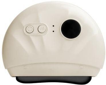 HAGJII Masajeador Facial Guasha Electrico Con Terapia De Luz Roja Y Vibración Para Antienvejecimiento, Reafirmación De La Piel Y Contorno, Portátil Raspador De Pies(Beige)