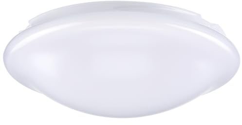 Plastic Ceiling Light Shade White for Replacement Bedroom | Modern Simple Look, Easy Installation and Cleaning, Ceiling Mounted Design, Fixture Accessory