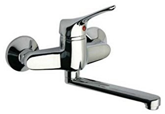 Miscelatore monocomando rubinetto a muro per lavello, Pilot Paini, colore cromo