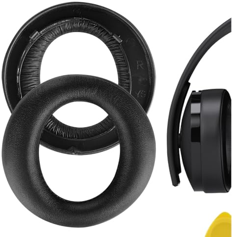 Geekria Replacement Ear Pads Compatible with Sony PlayStation Gold Wireless New Version 2018, PS4 Gold Wireless 500 Million Limited Edition Headphones, Ear Cushions (Black)