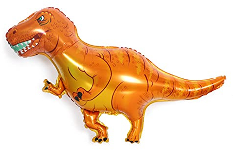 ballonfritz® Dinosaurier Ballon - XXL Dino Tyrannosaurus Rex Lufballon 100x75x25cm als Geburtstagsgeschenk, Party-Deko oder Überraschung