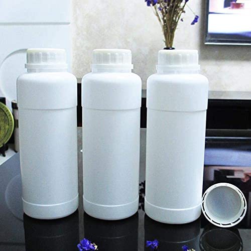 ZHONGJIUYUAN 10 pezzi di plastica fluorurata bottiglie di solventi organici chimici, bottiglia fluorurata HDPE resistenza chimica Lab Science 500ML
