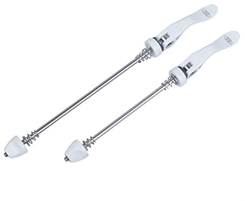 LIANYG Schnellspanner Vorderrad Fahrradrad Nabe Spieße Vordere Rückseite Quick Release Skewers MTB Rennrad Clip Hebel Achse 148 / 185mm Fahrradräder Sperre Fahrrad Hinterachse 172 (Color : White)