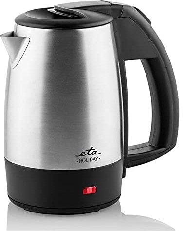 ETA Hervidor de agua de viaje Holiday, Calentador de Agua Portatil – 0,5 l, 1000 W, apagado automático, protección contra quemaduras