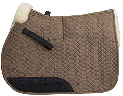 Engel Reitsport | SCHABRA1AP-VSS-CAM-MED | Schabracke | Aufpolster Korrektur | Steppstoff | Lammfell im Sattelbereich | Half Lined | Fellkranz vorne | Vielseitigkeit | Stoff Camel Fell med.