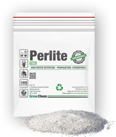 Perlite For Plants, 5L Fine Grade (1-3 MM), Premium Quality, Hydroponic, Propagation, Ideal for Indoor & Outdoor Growing Seeds & Plants, High Water Retention