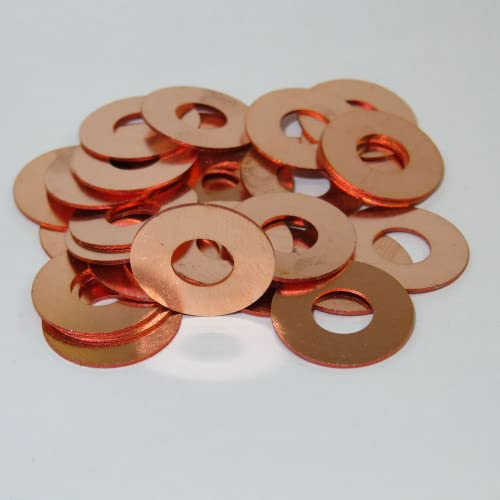 JUMELA Couteaux pliants rondelle Laiton/Bronze Pivot rondelles for Bricolage Fabrication de Couteaux 10 pièces (Color : Size 8)