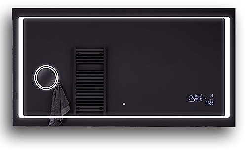 FORAM Badspiegel mit Beleuchtung - Led Spiegel Bad - 190x100 - Badezimmerspiegel Nach Maß - auf Individuelle Bestellung Gefertigt - Modernes Design - Ohne Rahmen