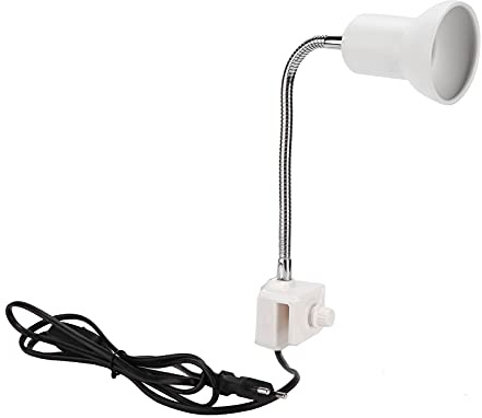 KOSDFOGE Portalampada Riscaldante per Rettili, Supporto per Illuminazione Habitat Leggero per Acquario, Accessorio per Lampada Riscaldante per Tartarughe Spina UE 250V