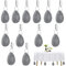 12 Piezas Pesas Mantel Pesos para Manteles con Pinza Mármol Natural Pesos para Manteles Exteriores,Contrapesos para Cortinas por Pesas para Plomos Cortinas por Mantel Exterior Jardin Fiesta de Bodas