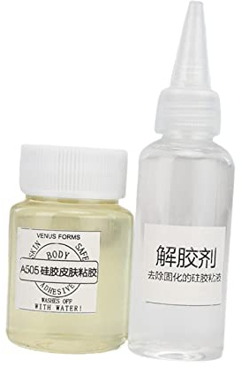 Badiman Breast Prosthesis Adhesive Kit Adhesive Glue Holds in Place