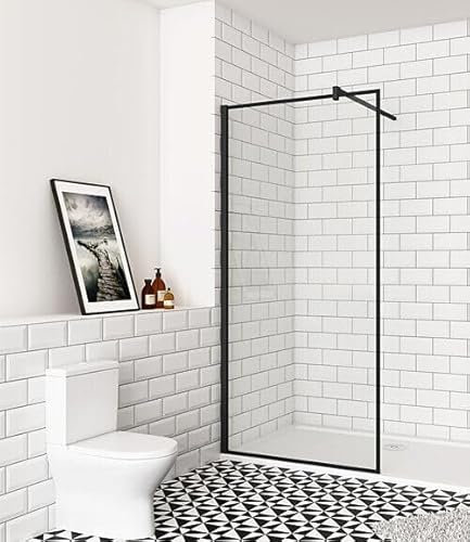 Aica Sanitär 120cm Duschwand Walk In Dusche Duschabtrennung Duschtrennwand ESG 8mm Glas H200cm