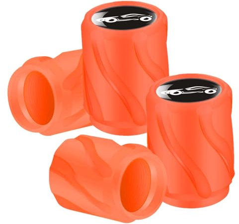 Beleuchtete Autoreifen-Ventilkappen, beleuchtete Autoreifenventilkappen, Vista bedruckte Reifenventilkappe, 1,3 x 1,7 cm leichte Reifenventilkappe, leichte Autoreifenventilkappe für Nachtsichtbarkeit,