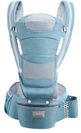 Rucksackträger für Kinder – Ergonomischer Tragegurt, Umschlagträger für Kinder | Verstellbarer Wickel mit Lendenwirbelstütze, Kindertrage vorne und hinten, ideal zum Wandern, Spazierengehen