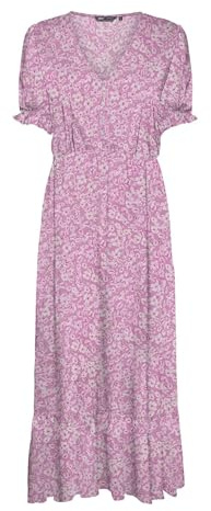 ONLY Onlchianti S/S Vestido Largo WVN Noos, Rosa Fucsia., 3XL