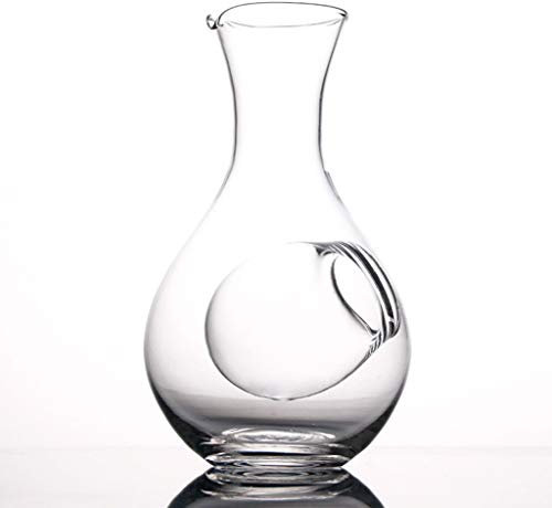 DEFBOW Bottiglia di Vino in Vetro Creativo con Foro per Il Pollice, Bicchiere da sakè, bricco per Ghiaccio, Nido di Criceto, Stanza di Raffreddamento, versatori per Vino, Set di Decanter