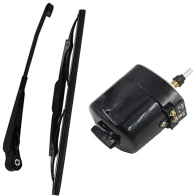 Wiper Motor Replacement 12V Universal Windscreen Wiper Motor With For And Blade For Fishing-Boat For Caravan 01287358 7731000001 0390506510 Rear Window Wiper Motor(Wiper and Motor)
