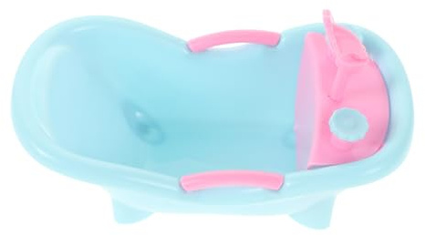 iplusmile Bañera En Miniatura para Casa De Muñecas, Accesorio De Baño Infantil Pequeño, Diseño Realista, Portátil, Decoración para Juegos De Muñecas, Complemento para Juego Creativo
