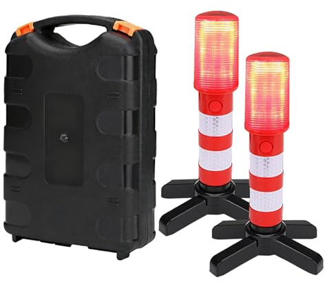 lampeggianti per auto, 3 modalità, multifunzione, portatili, magnetiche, con scatola portaoggetti, strumento ausiliario per veicoli, per rimorchi, moto, camper, pompieri, barche, autostrade