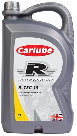 Carlube Triple R 5W-20 helsyntetisk motorolja R-TEC15, 5 L