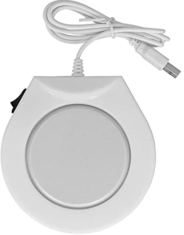 Bärbar muggvärmare konstant temperatur smart dryckesvärmare USB-strömförsörjning uppvärmd underlägg för koppar och glas med platt botten Ø 11,5 cm