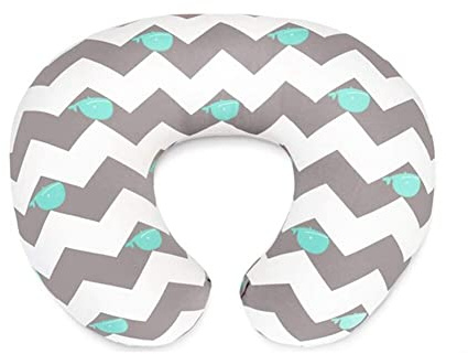 Uposao Funda de almohada de lactancia para bebé, recién nacido, en forma de U, funda de cojín elástica reemplazable para bebés recién nacidos, alimentación para bebés y niñas, 55 x 40 cm