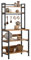 soges Estante de Cocina de 5 Niveles EstanterÍa de PanaderÍa, Soporte de Microondas Independiente, Estante de Cocina de Estilo Industrial con Ganchos, MarrÓn RÚstico
