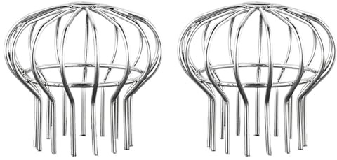 Protezione per grondaia, 2 filtri in acciaio inox, per grondaie e grondaie, per coperture di foglie e rifiuti (125 x 137 mm)