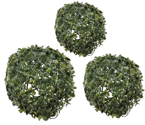 ULDIGI 3stücke Imitierte Gras-Kugeln Künstliche Pflanzen Für Decken-Dekoration Für Wohnräume Und Garten Hängende Ornamente